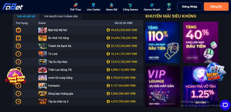 Các sản phẩm giải trí đa dạng tại v9win